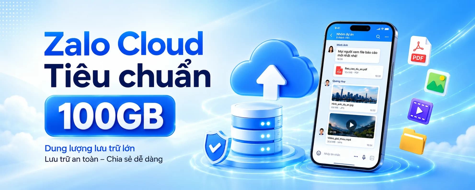 Zalo Cloud Tiêu Chuẩn - 100GB